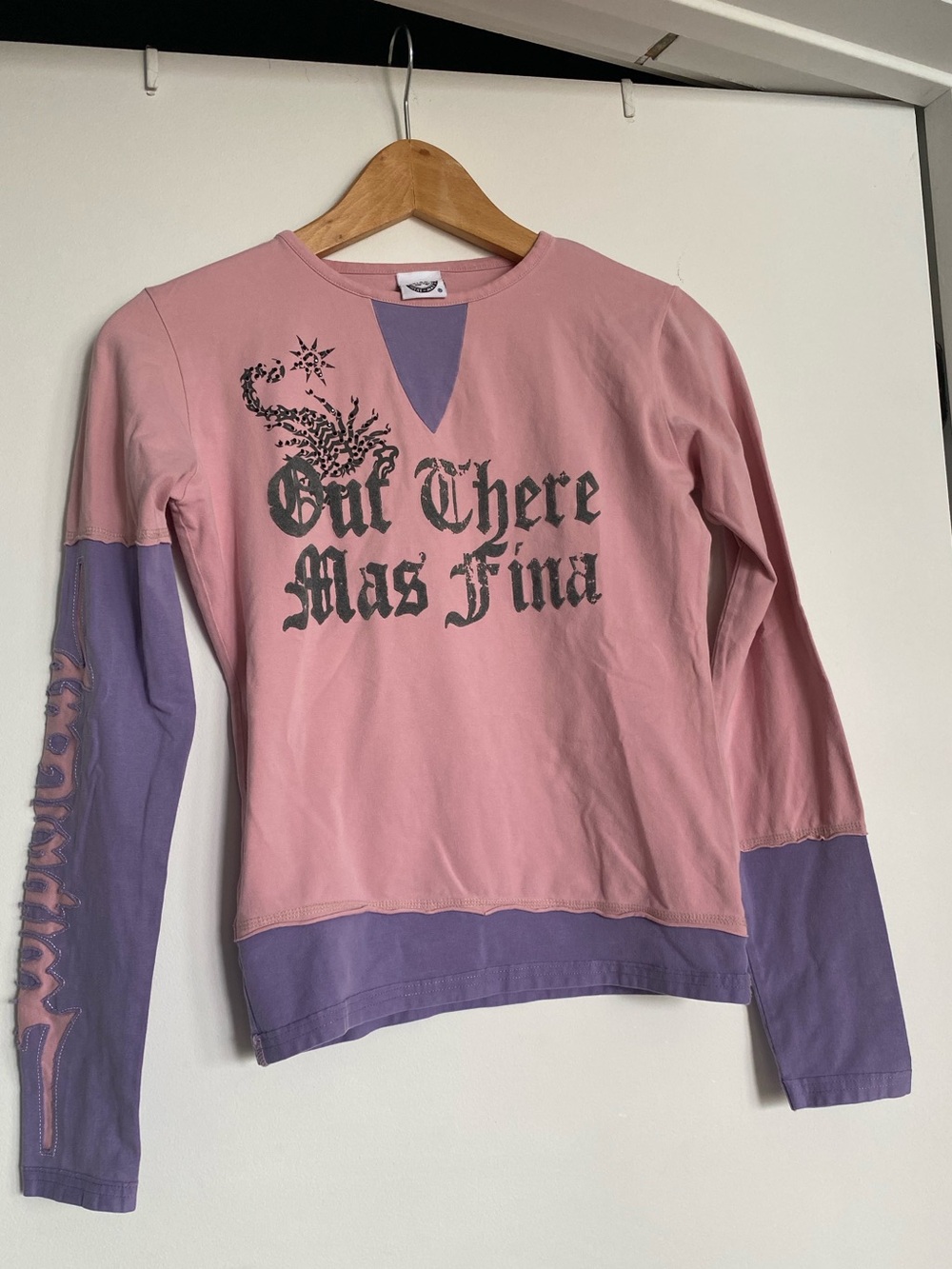 Pink & Purple Graphic Long-Sleeve Top - Women